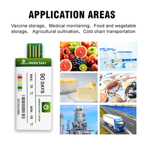 Fresh Tag 1 Monitoramento Pequeno Sensor Temperatura Vacina Frigorífico Temperatura Data <span class=keywords><strong>Logger</strong></span> - Product Image 6