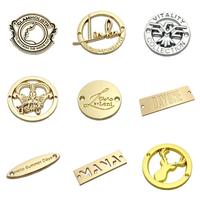 Étiquettes métalliques personnalisées pour vêtements et chaussures, avec logo brodé ou lettres cousues, pour marques de mode