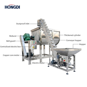 Mezcladora Industrial de Acero Inoxidable en Forma de U con Doble Cinta, Elevador de Cubetas, Mezcladora de Polvo de Alta Homogeneidad con Función de Secado para Alimentos - Product Image 4