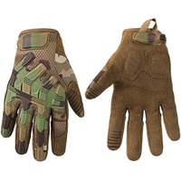 Gants tactiques de chasse unisexes TJ-OUTDOORS Gold Medal Factory, en nylon, protection contre les impacts, écran tactile, utilisation en extérieur pour