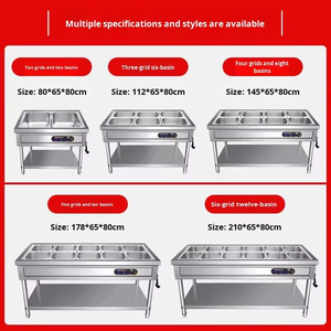 Table de service automatique chauffante en acier inoxydable, dispositif de conservation de la chaleur des aliments, adapté à l'utilisation dans les cantines d'hôtel - Product Image 4