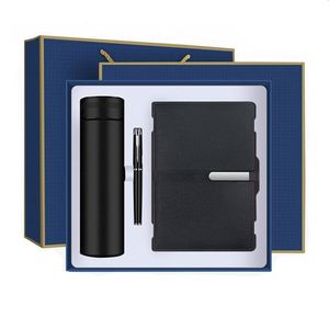 <b>Stationary</b> <b>Gift</b> <b>Set</b> Supplies Promotional <b>Gifts</b> Notebook <b>Set</b> with Pen and Stainless Steel Thermos Cup Stationery <b>Gift</b> <b>Set</b> Office - Product Image 2