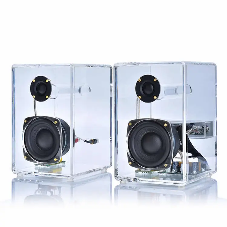 Dl Surround Music Bt Draadloze Speakers Transparant Clear Speaker Computer Stereo Speakers