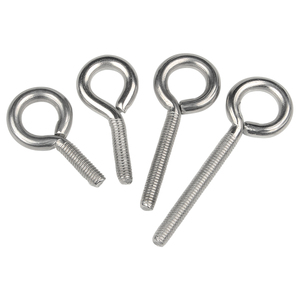 Tornillos de ojo de <span class=keywords><strong>rosca</strong></span> de máquina chapados en zinc Pernos de gancho de bucle cerrado Argollas de anillo redondo para colgar M3 M4 M5 M6 M8 M10 - Product Image 4