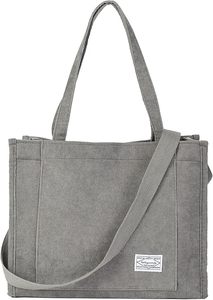 Bolsos de Mano de Lona de Moda con Muestra Gratis, Bolsos de Compras de Lona de Algodón Simple para Mujer/Chica - Product Image 6