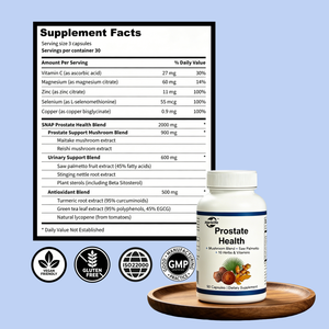 Vente en gros d'usine OEM Marque privée Vitamines à base de champignons et de plantes Capsules de Palmier Nain pour la santé de la prostate Suppléments pour la santé de la prostate masculine - Product Image 2