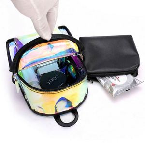 Fashion <b>Mini</b> Women Laser Transparent <b>Backpacks</b> Waterproof Dry Holographic Pvc Jelly <b>Backpack</b> for Girls Children Beach - Product Image 5