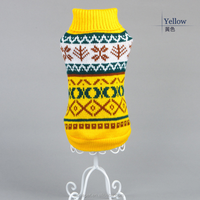 Vêtements de Noël pour animaux de compagnie Chihuahua Chien Pull de Noël au crochet Pull d'hiver Pull pour chien