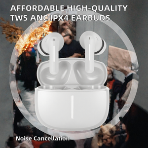 Audífonos Intrauditivos Blancos TWS V5.4 con Cancelación de Ruido ENC, Pantalla Digital, Chipset JL, Resistentes al Agua IPX4, Tipo C - Product Image 2