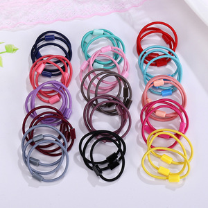 Coleteros de Goma de Color Sólido con Hebilla de Cuerda, Buena Elasticidad, Uso Diario para Niñas, Accesorios para el Cabello - Product Image 1