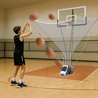ZK 2026 Nouvelle machine de tir au basketball portable en acier, pliable, légère, avec rebond automatique, équipement d'entraînement intérieur/extérieur
