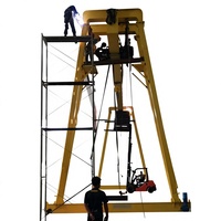 Grue portique à poutre simple, grue portique routière, grue portique extérieure montée sur rail à vendre