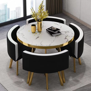 Hiện đại và chất lượng tốt ánh sáng sang trọng đàm phán bảng với Bốn ghế với màu sắc khác nhau - Product Image 5