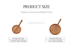 Platos de Madera Woodsun para Restaurantes, Platos de Madera para Comida - Product Image 3