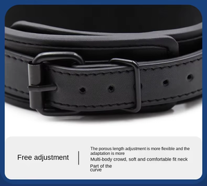 Collare di Bondage per Coppie Concept Brand, Giocattolo Sessuale per Adulti, Restrizione <span class=keywords><strong>al</strong></span> <span class=keywords><strong>Collo</strong></span> in Pelle con Lucchetto per Flirt e Giochi di Ruolo - Product Image 4