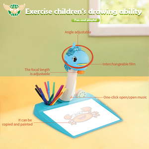二合一多功能绘图投影仪桌，带折腾环轨迹和儿童绘图投影仪玩具 - Product Image 3
