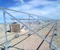 Panneaux solaires au sol Pv Mounts Structure installée sur le système au sol