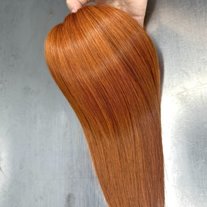 ผมแท้เวียดนามแบบเป็นมัด ต่อผมแบบ Double Weft  แบบ Super Double Drawn สีน้ำตาลธรรมชาติ น้ำหนัก 100 กรัม - Product Image 6