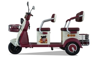 Tricycle pliable 60V pour adultes, scooter à châssis ouvert, pédales, vitesse 30-50 km/h, autonomie 50-70 km, 2 places, moteur 251-350W, mobilité - Product Image 3