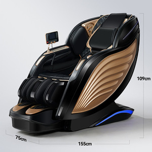 เก้าอี้นวดแบบรางเลื่อน Sl Type พร้อมมือหุ่นยนต์ 4D อัตโนมัติ สำหรับใช้ในบ้าน รุ่น K8 สีดำทอง ฉบับพิเศษ - Product Image 4