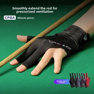 Nouveaux gants de <span class=keywords><strong>billard</strong></span> unisexes, sportifs, antidérapants, résistants à l'usure, respirants, trois doigts, demi-doigts, pour la compétition de <span class=keywords><strong>billard</strong></span> - Product Image 5
