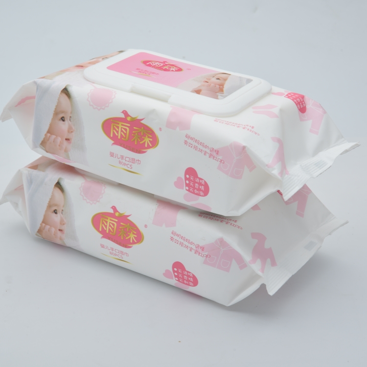 Lingettes humides pour bébé OEM, marque privée, naturelles pures, biodégradables, tissu spunlace, lingettes humides pour bébé, tissu non tissé