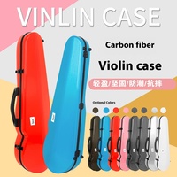 IRIN 4/4 Size Carbon Fiber Violin Case with Double Shoulder Strap Ultra-Light Waterproof Backpack for Stringed Instruments