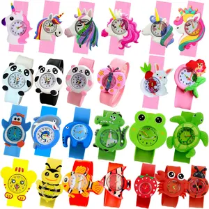 10pcs/lot Cartoon 3D Various Animals Panda Unicorn Dinosaur Boys Girls Kids Students Birthday Party Gift Study Time Toy Watches