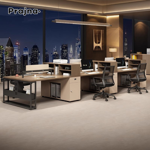 Bàn làm việc văn phòng hiện đại với thiết kế công thái học có thể điều chỉnh chiều cao cho phân vùng Máy Trạm văn phòng - Product Image 4