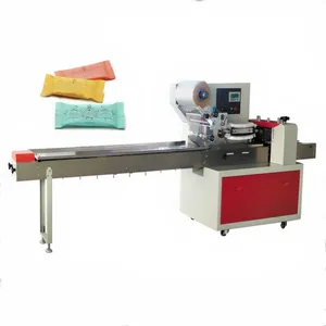Flow wrapping machine pillow type cookies wafer biscuit packing machine