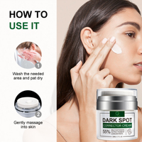 Crème éclaircissante pour le visage à marque privée, éliminateur de taches brunes, crème blanchissante puissante, éliminateur de taches de rousseur, correcteur