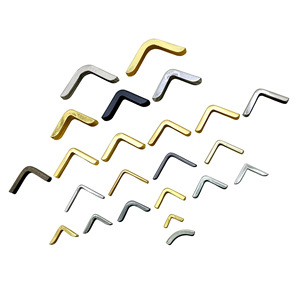 Hongzun Book <b>Corner</b> <b>Protector</b> Zinc Alloy L Shape Plating Metal Edge Guard For Albums Notebooks Decorative Accessories - Product Image 5