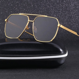 Sunway Eyewear New Trendy Retro Double Bridge Metal Unisex <b>Sunglasses</b> UV400 - Product Image 1