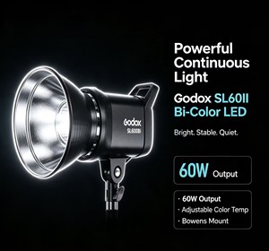 Lampe COB pour photographie SL60IID/SL60IIBi, studio vidéo, <span class=keywords><strong>film</strong></span>, prise de vue photo, smartphone, caméra, beauté, diffusion en direct, lumière LED - Product Image 6