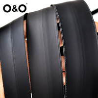 Rouleau de fermeture à glissière O & O-Custom #5 noir Pvc PU Nylon plastique longue chaîne ouverte extrémité fermée fermeture éclair cachée Invisible étanche