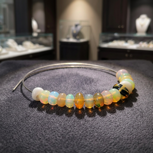 Perles de pierres précieuses en opale jaune éthiopienne naturelle, lisses, en forme de rondelle, certifiées par un tiers, vente en gros pour la bijouterie - Product Image 3