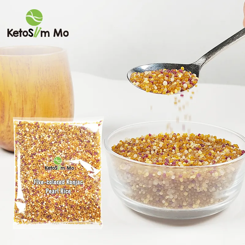 Vegan Konjac Arroz Seco Seco Pronto para Comer Em 10 Mins Instant água fervida Arroz fabricado