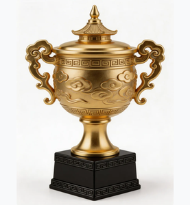 Trophées personnalisés en métal plaqué or, récompenses pour compétitions sportives, souvenirs <span class=keywords><strong>de</strong></span> club, œuvres d'art métalliques, technique <span class=keywords><strong>de</strong></span> brossage, musique, <span class=keywords><strong>animaux</strong></span> - Product Image 2