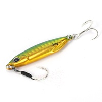 Nouveauté, leurre artificiel en métal 7g-60g, jig longue portée, appât de pêche avec hameçon d'assistance pour la pêche en eau douce et en mer