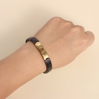Accesorios de montaje DIY de módulo italiano para el mercado internacional, distintivos, con anillo de diseño libre y collar de pulsera de acero inoxidable