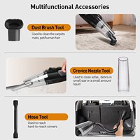 Aspirateur de voiture portable sans fil 120W charge USB aspirateur à main humide et sec pour voiture bureau maison animal de compagnie