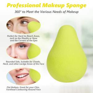 Juego de esponjas al por mayor, bonita esponja de mezcla de base en forma de fruta para polvo de crema líquida, regalo exquisito para niña - Product Image 6