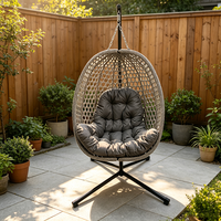 Fauteuil suspendu en métal pour l'extérieur, chaise hamac avec support, idéal pour l'école, coussin à séchage rapide – Vente en gros usine