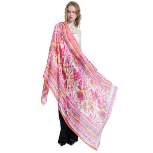 Impresión digital de alta calidad, diseño personalizado, bufanda de poliéster, patrón de puntos, bufanda, diseño propio, pañuelo para la cabeza - Product Image 2