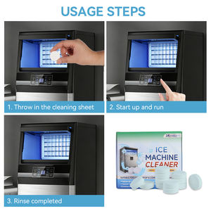 Lot de 24 comprimés nettoyants pour machine à glaçons – Détartrant éliminant le calcaire pour machines à glaçons de comptoir – <span class=keywords><strong>Glace</strong></span> pilée sans odeur et cristalline - Product Image 4