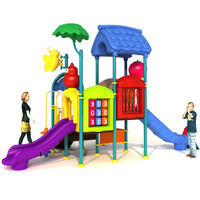 Jeux de jardin pour enfants ensemble de jeux de cour parc équipement de jeu en plastique toboggan pour enfants toboggan extérieur double toboggan jouets pour enfants