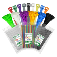 Attache-câbles en plastique multicolores de qualité supérieure, certifiée RoHS, auto-bloquante, en nylon, vente en gros, IGOTO
