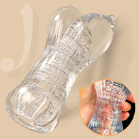 Sexspielzeug-Box für Jungen TPE Männlicher Masturbator Transparente TPE Taschenvagina Erotikspielzeug für Männer Enge Vagina für Handgebrauch Liebespuppe