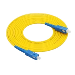 Cables de fibra óptica Precon Modo único G657A Simplex SC UPC APC 1 2 Core Interior Exterior Ftth Cable de caída de fibra óptica Cable de conexión