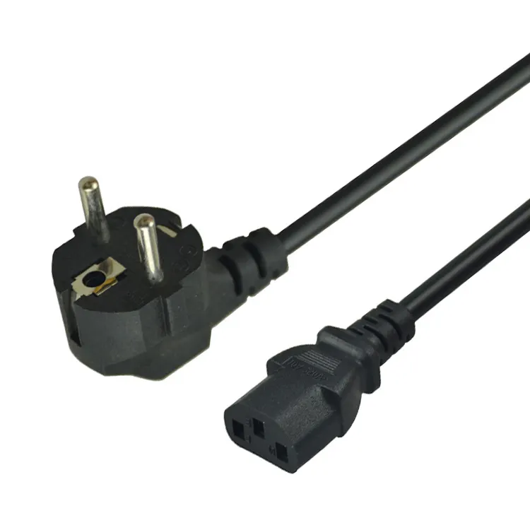 SIPU EU male power cord plug for computer factory price Power cord C13 black color cord power 1.5M